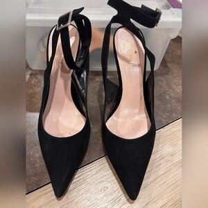 Kate Spade Black Ankle Strap Heels